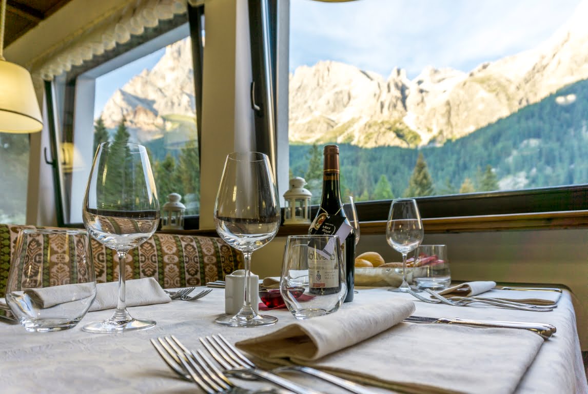 Ristorante con vista Pale di San Martino